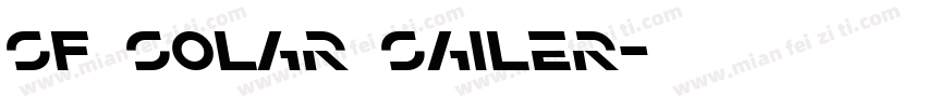 SF Solar Sailer字体转换